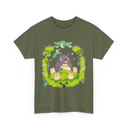 Totoro Forest Magic T-Shirt – 100% Cotton Studio Ghibli Anime Tee Inspired by My Neighbor Totoro