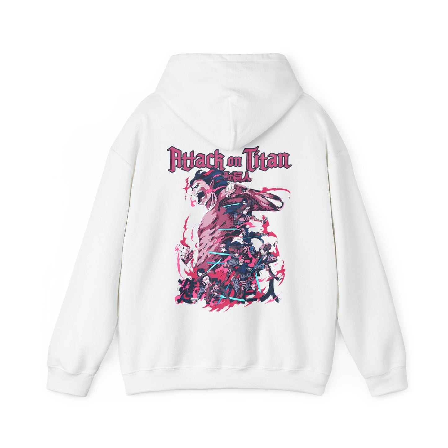 Attack on Titan Back Print Hoodie – 100% Cotton Anime Streetwear