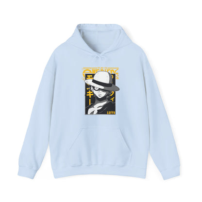 Luffy One Piece Hoodie – 100% Cotton Anime Hoodie for Straw Hat Pirates Fans