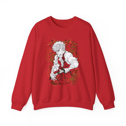 Sanemi Shinazugawa Demon Slayer Sweatshirt – 100% Cotton Anime Pullover for Kimetsu no Yaiba Fans