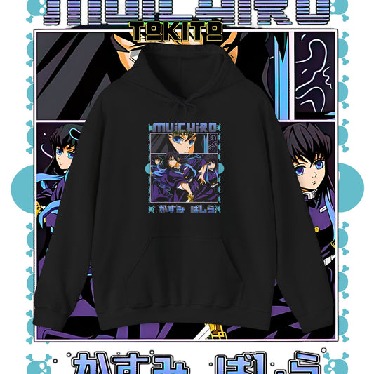 Muichiro Tokito Mist Hashira Hoodie | Demon Slayer 100% Cotton Anime Hoodie