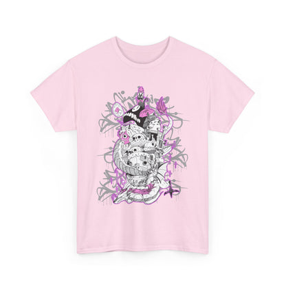 Studio Ghibli Art Deco T-Shirt | Anime Cotton Graphic Tee