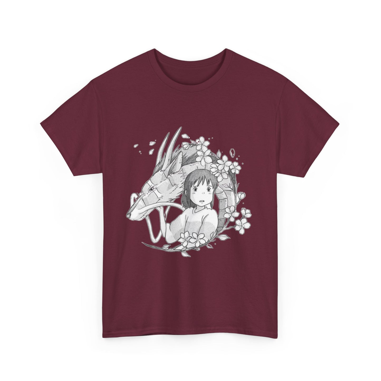 Chihiro and Haku T-Shirt – Spirited Away Ghibli Cotton Tee