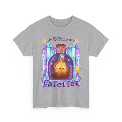 Howl's Moving Castle Calcifer T-Shirt 100% Cotton Studio Ghibli Tee