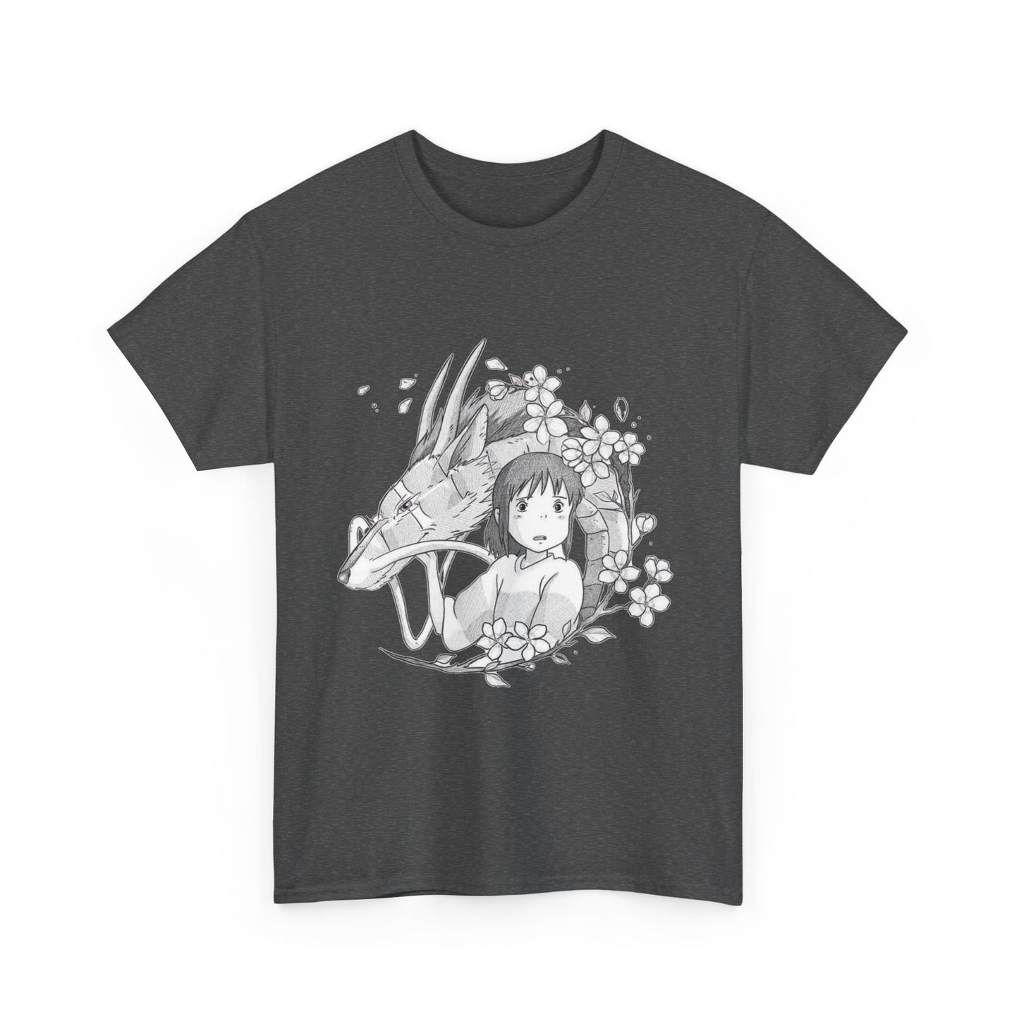Chihiro and Haku T-Shirt – Spirited Away Ghibli Cotton Tee