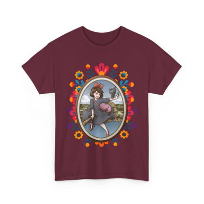Kiki's Delivery Service Art T-Shirt 100% Cotton Studio Ghibli Anime Tee