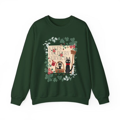Kiki’s Delivery Service Sweatshirt – 100% Cotton Studio Ghibli Pullover for Anime Fans