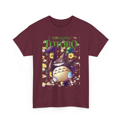 My Neighbor Totoro Umbrella T-Shirt 100% Cotton Studio Ghibli Tee
