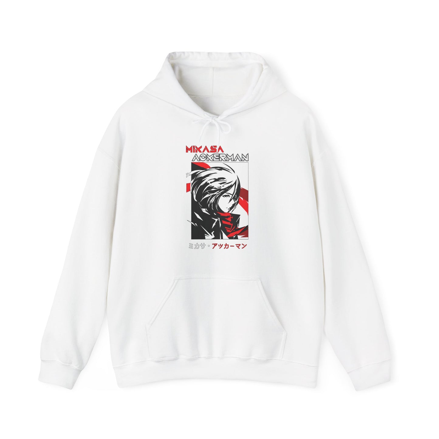Mikasa Ackerman Hoodie 100% Cotton – Attack On Titan Anime Pullover for Fans