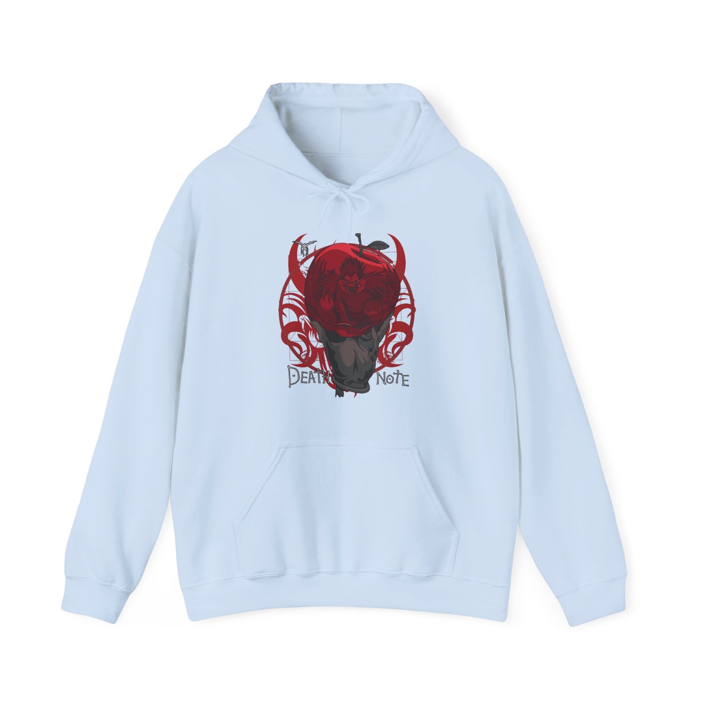 Death Note Apple Hoodie – 100% Cotton Anime Hoodie Featuring Ryuk’s Iconic Red Apple