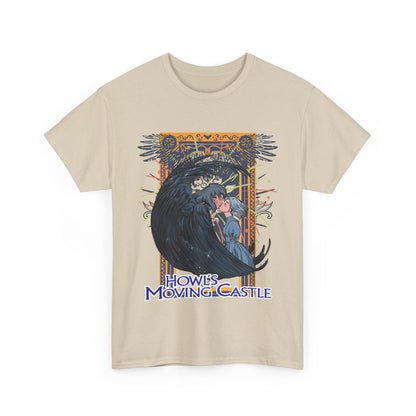 Howl’s Moving Castle T-Shirt – 100% Cotton Anime Tee | Studio Ghibli Fan Shirt