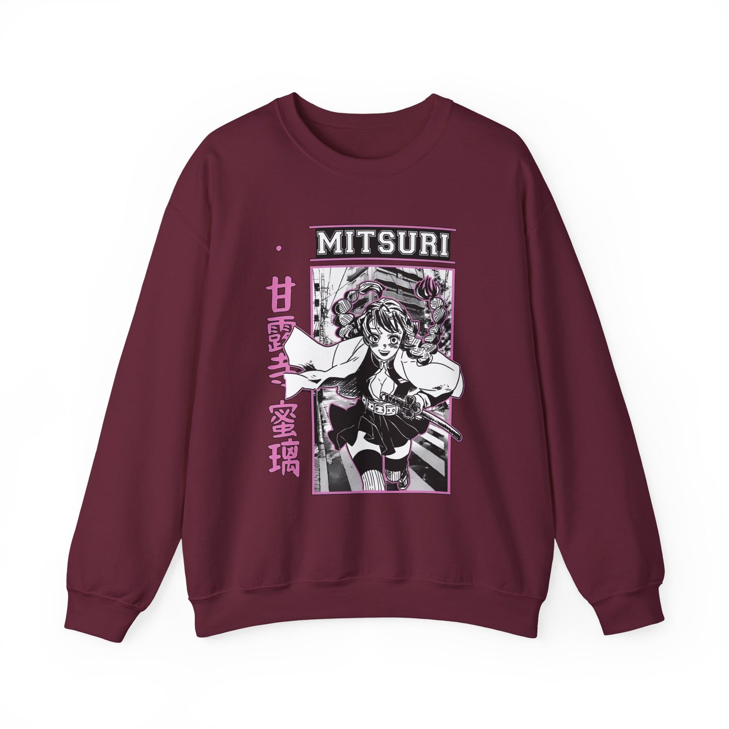 Mitsuri Kanroji Demon Slayer Sweatshirt – 100% Cotton Anime Love Hashira Pullover