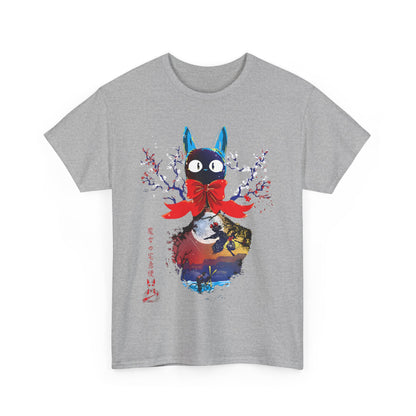 Kiki's Delivery Jiji Cat T-Shirt | 100% Cotton Studio Ghibli Tee