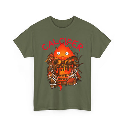 Calcifer Castle T-Shirt | 100% Cotton Howl’s Moving Castle Ghibli Tee