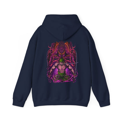 Roronoa Zoro Back Print Hoodie – 100% Cotton One Piece Anime Streetwear