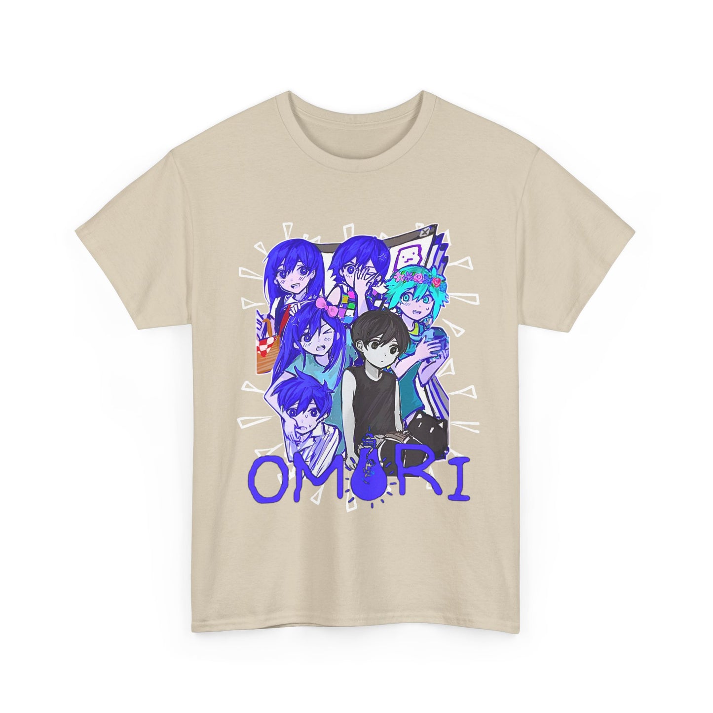 OMORI Family T-Shirt – 100% Cotton Indie Game Tee Featuring Sunny and Friends