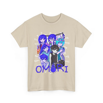 OMORI Family T-Shirt – 100% Cotton Indie Game Tee Featuring Sunny and Friends