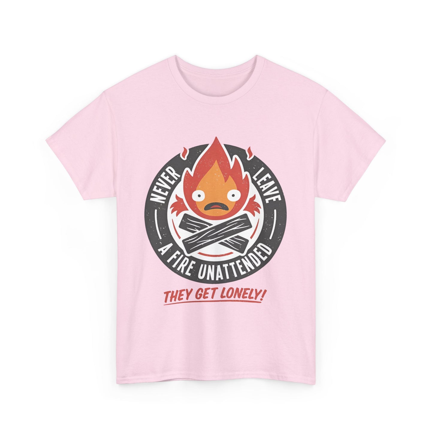 Calcifer Studio Ghibli T-Shirt 100% Cotton Anime Tee