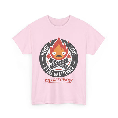 Calcifer Studio Ghibli T-Shirt 100% Cotton Anime Tee