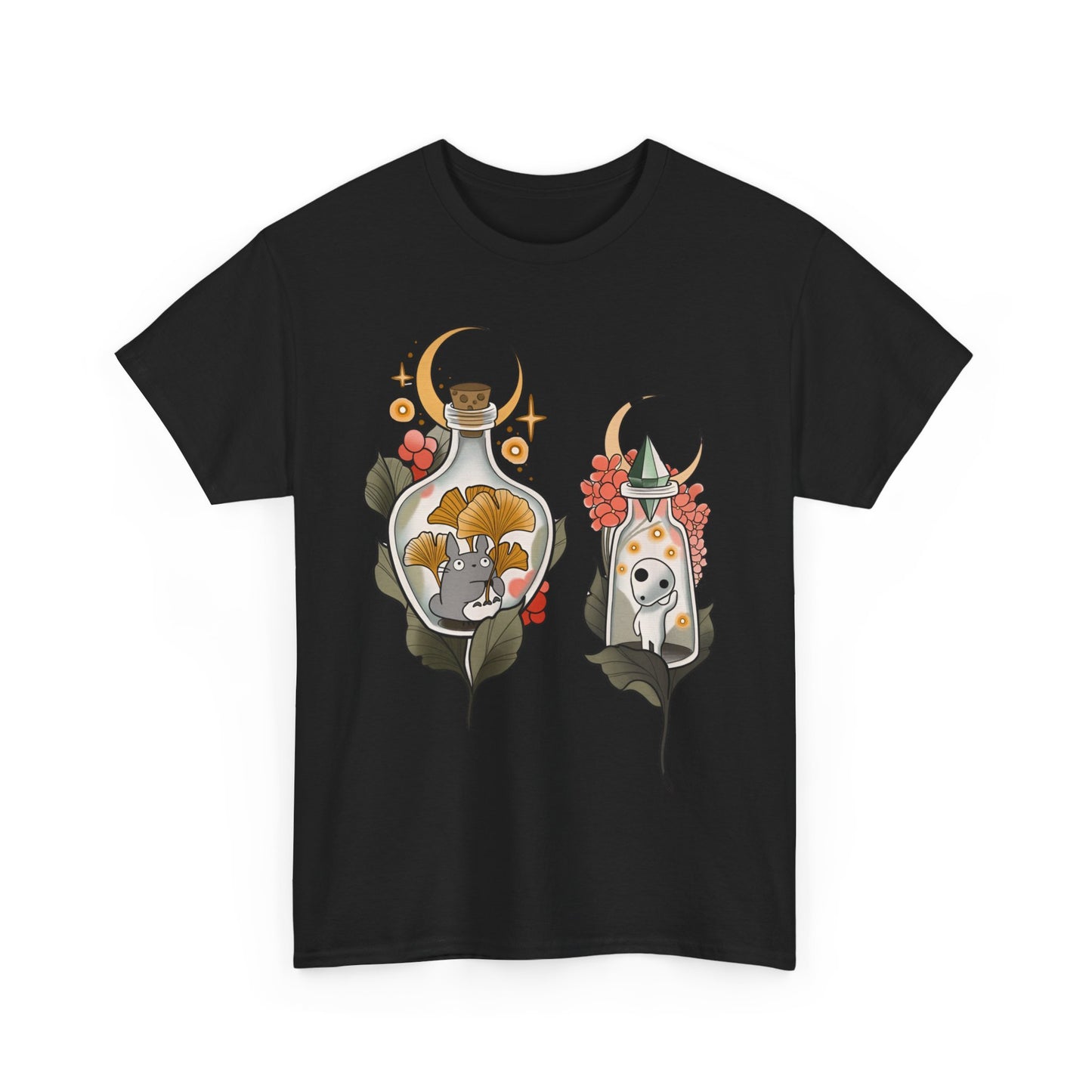 Ghibli Totoro Kodama Funny T-Shirt | 100% Cotton Studio Ghibli Anime Tee