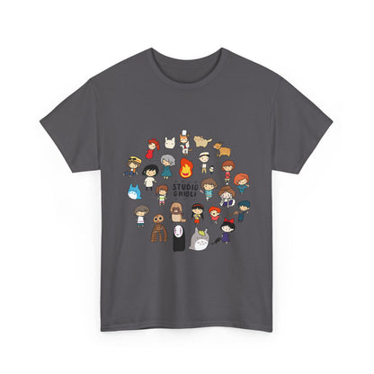 Chibi Ghibli T-Shirt – Cute Anime Characters Tee in 100% Cotton