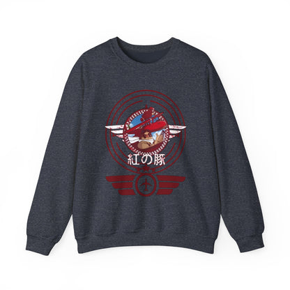 Porco Rosso Aviator Sweatshirt – 100% Cotton Studio Ghibli Pilot Anime Pullover