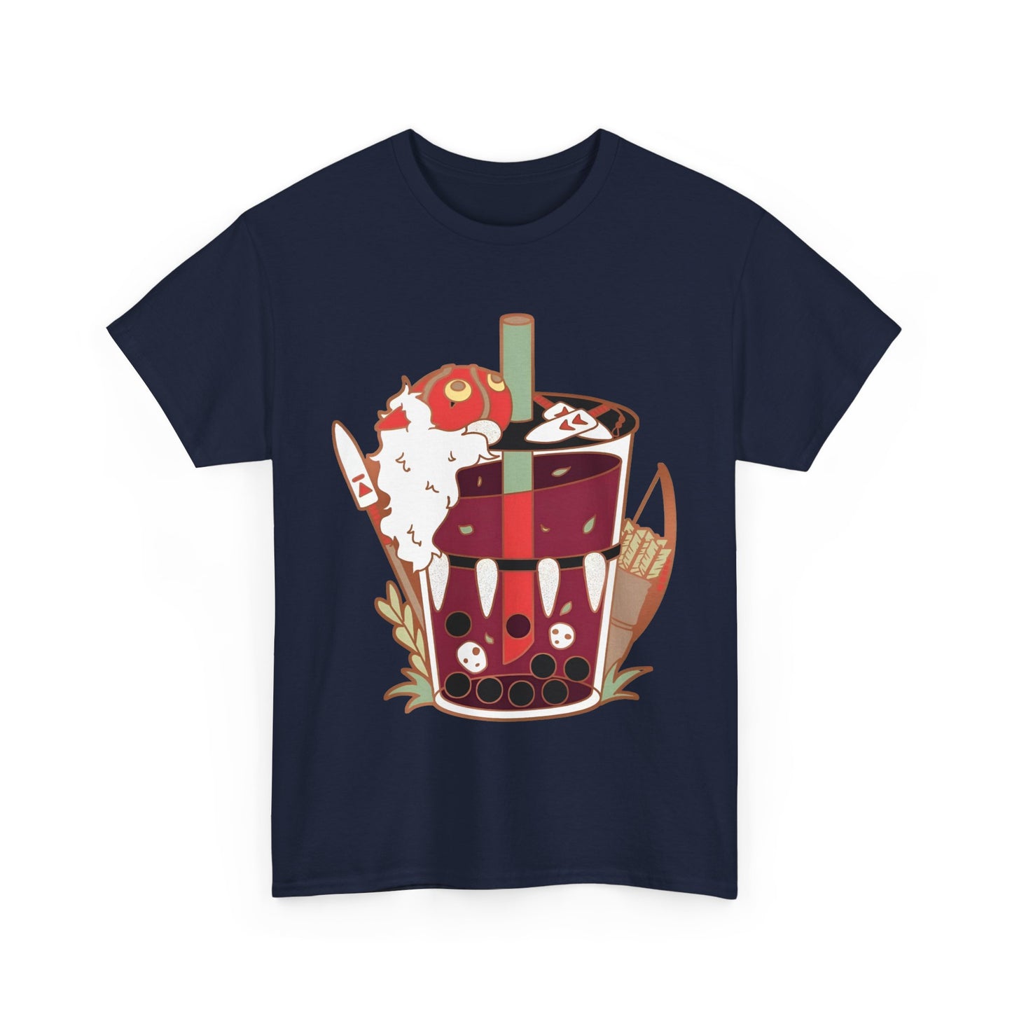 Princess Mononoke Smoothie Art T-Shirt | 100% Cotton Studio Ghibli Anime Tee
