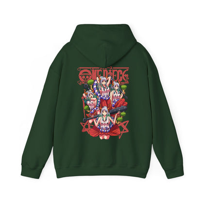 Yamato One Piece Back Print Hoodie – 100% Cotton Wano Arc Anime Hoodie
