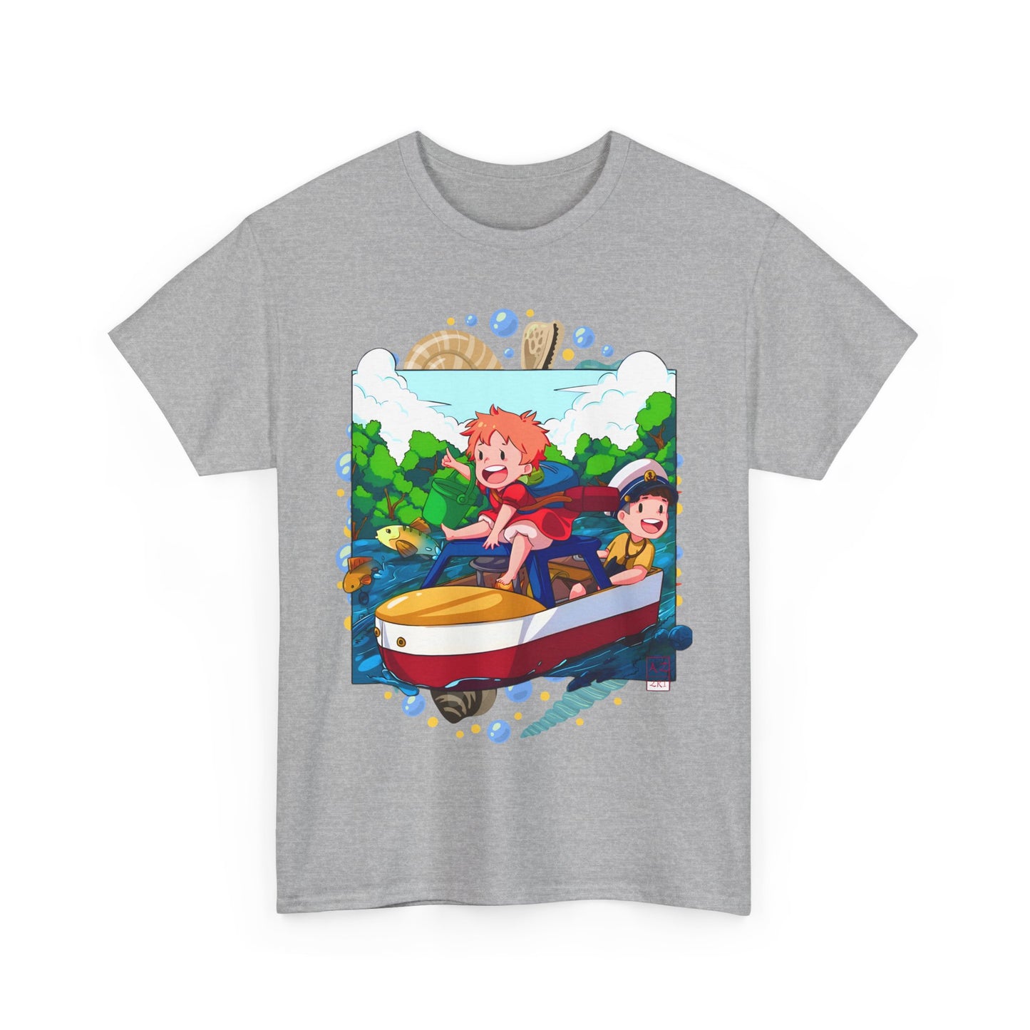 Ponyo Art T-Shirt – 100% Cotton Studio Ghibli Anime Tee