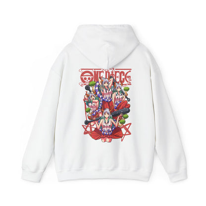 Yamato One Piece Back Print Hoodie – 100% Cotton Wano Arc Anime Hoodie