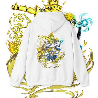 Minato Namikaze Back Print Hoodie – Naruto Anime Cotton Streetwear