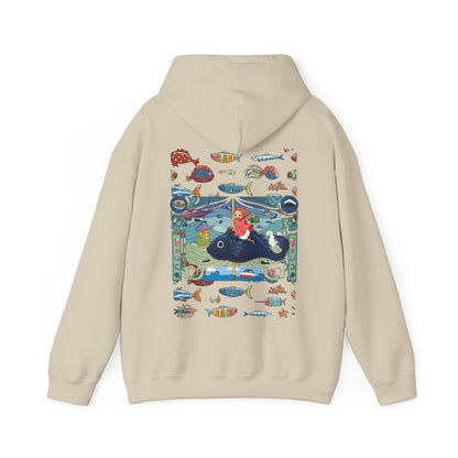 Ponyo Sea Love Back Print Hoodie – 100% Cotton Studio Ghibli Hoodie with Ocean-Inspired Design