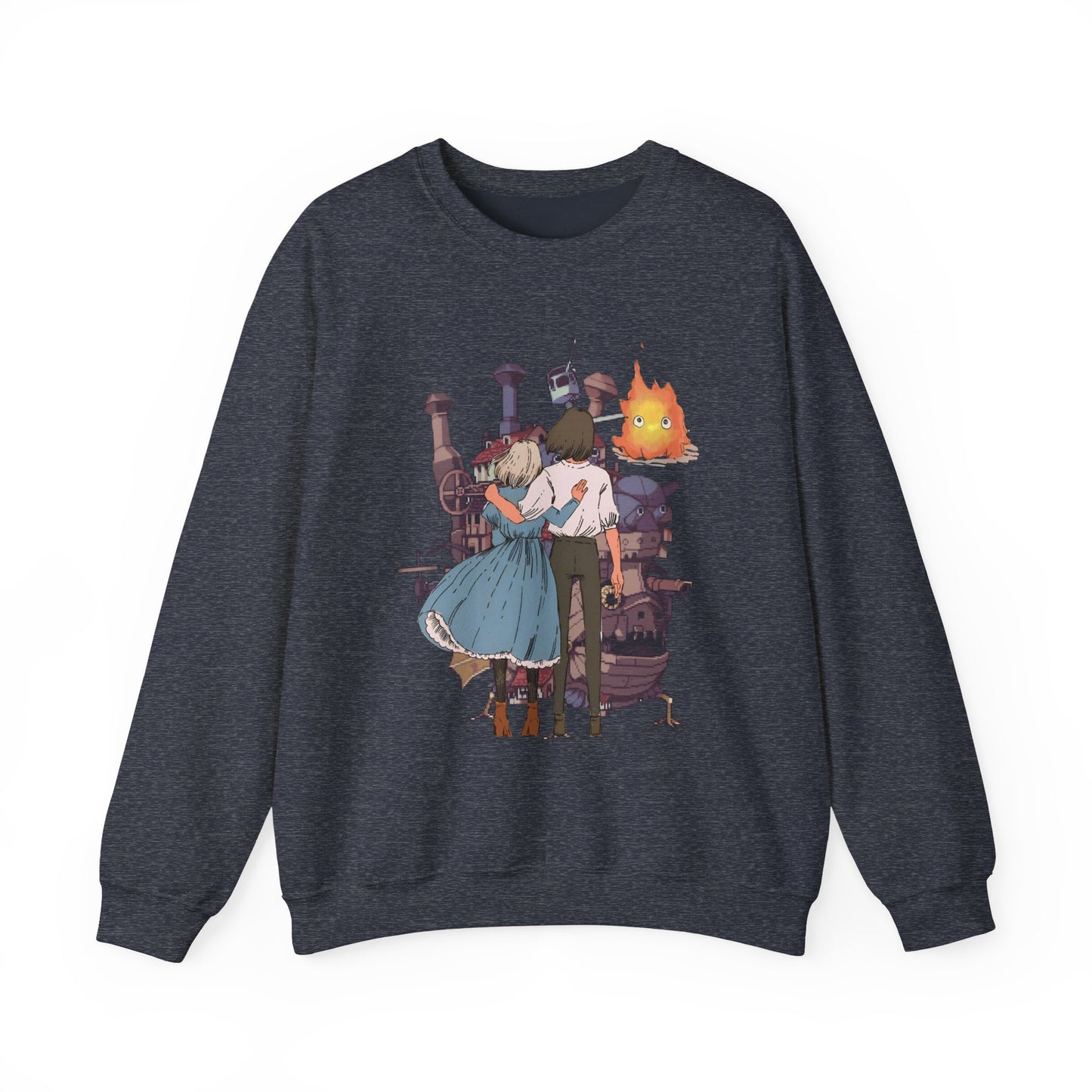 Howl's Moving Castle Love Sweatshirt – 100% Cotton Studio Ghibli Anime Sweatshirt