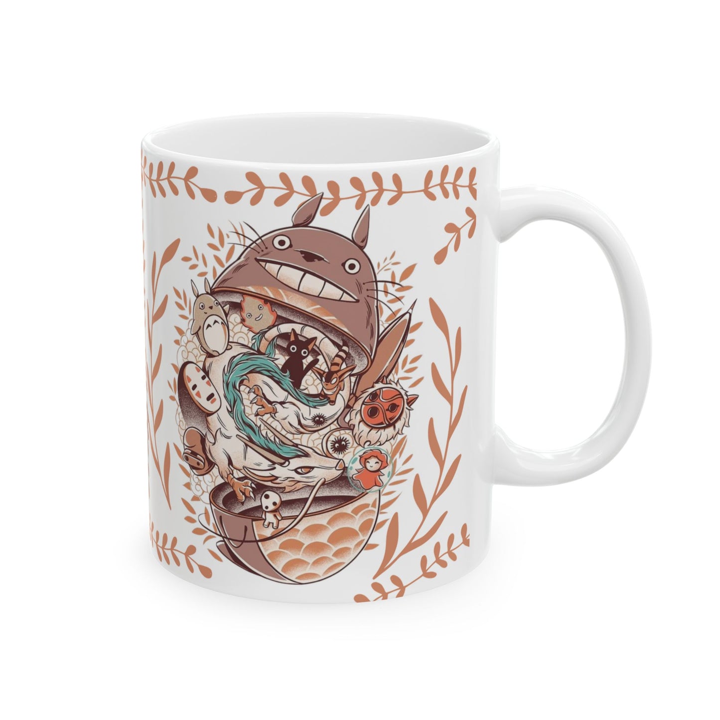 Totoro Matryoshka Mug – 11oz & 15oz Studio Ghibli Inspired Coffee Cup for Anime Fans