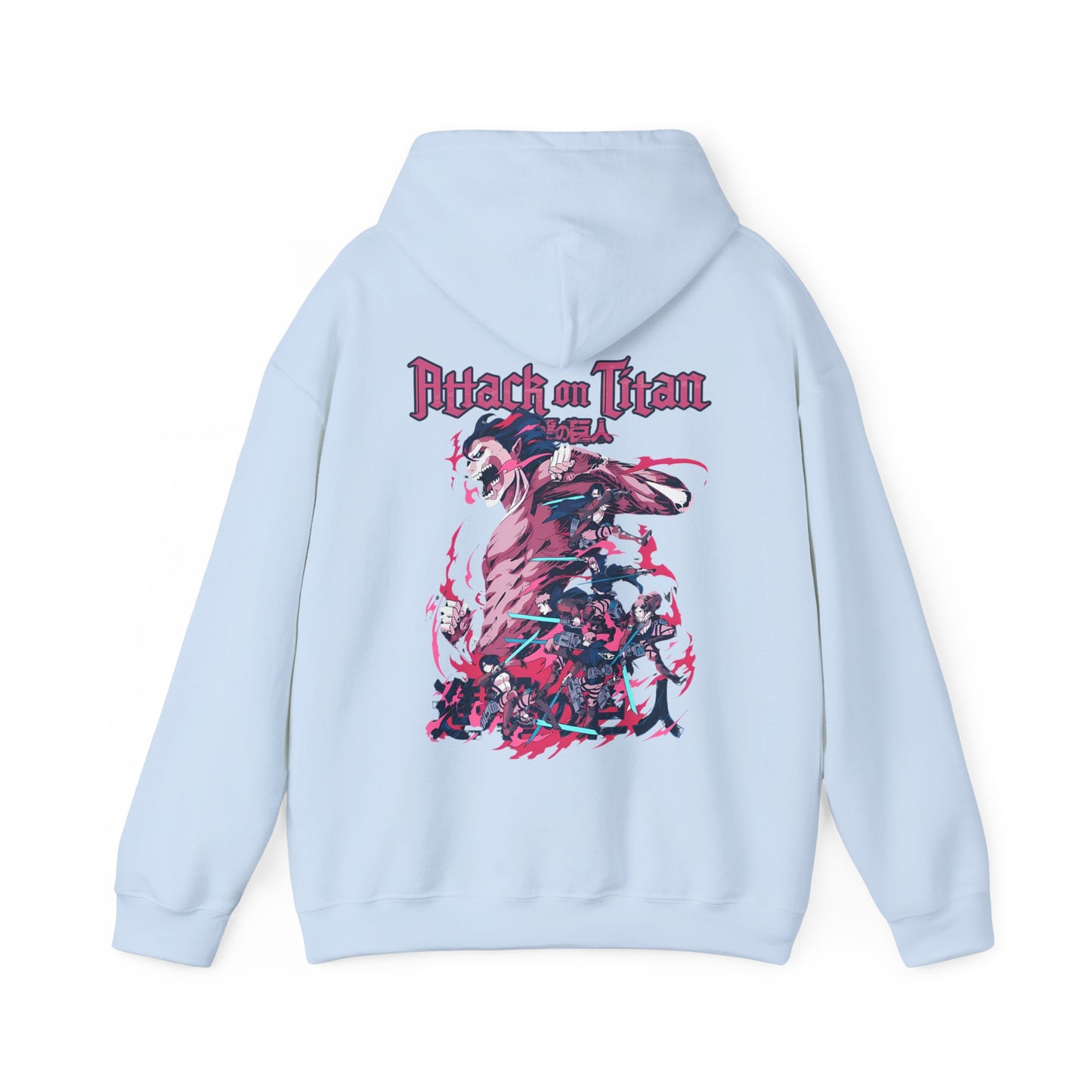 Attack on Titan Back Print Hoodie – 100% Cotton Anime Streetwear