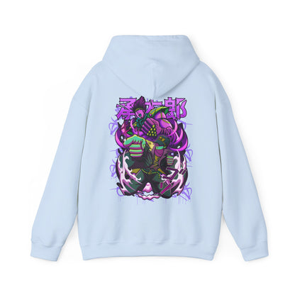 JoJo's Bizarre Adventure Back Print Hoodie – 100% Cotton Anime Hoodie for JoJo Fans