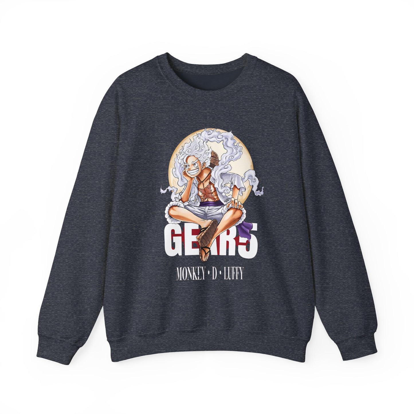 Monkey D. Luffy Gear 5 Sweatshirt – 100% Cotton Anime Pullover | One Piece Gear Fifth Crewneck