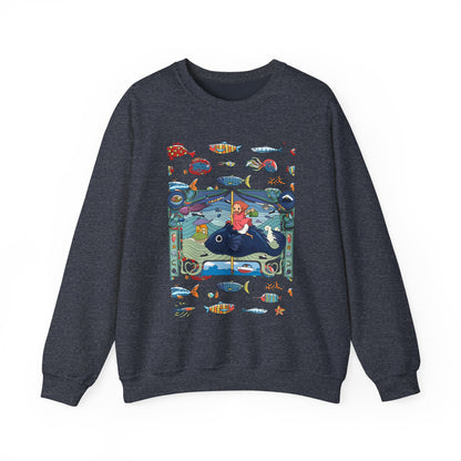 Ponyo Sea Love Sweatshirt – 100% Cotton Studio Ghibli Pullover for Anime and Ocean Lovers
