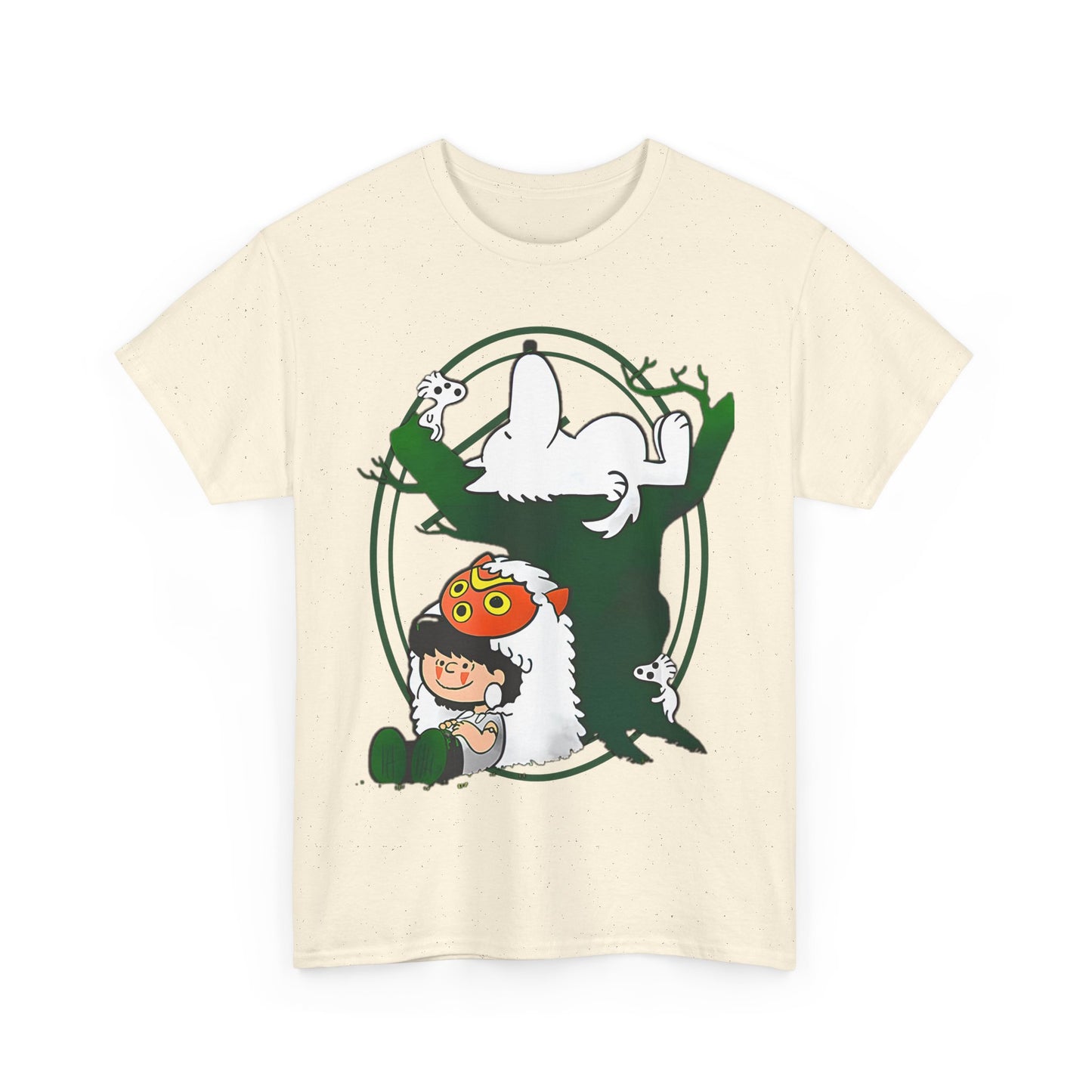 Princess Mononoke T-Shirt – 100% Cotton Studio Ghibli Anime Tee for Fans