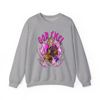 God Enel One Piece Sweatshirt – 100% Cotton Anime Pullover Featuring Thunder God of Skypiea