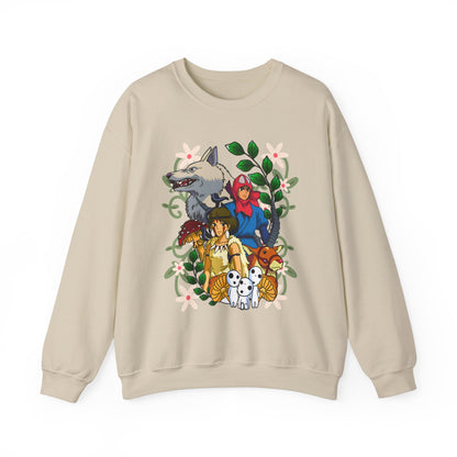 Princess Mononoke Art Cover Sweatshirt – 100% Cotton Studio Ghibli Anime Pullover