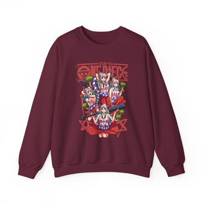 Yamato One Piece Sweatshirt – 100% Cotton Anime Pullover for Wano Arc Fans