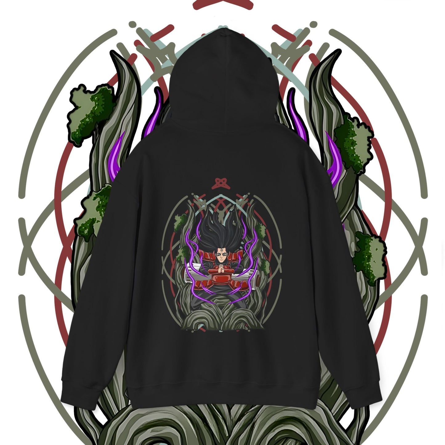 Hashirama Senju Back Print Hoodie | Naruto Anime Cotton Hoodie