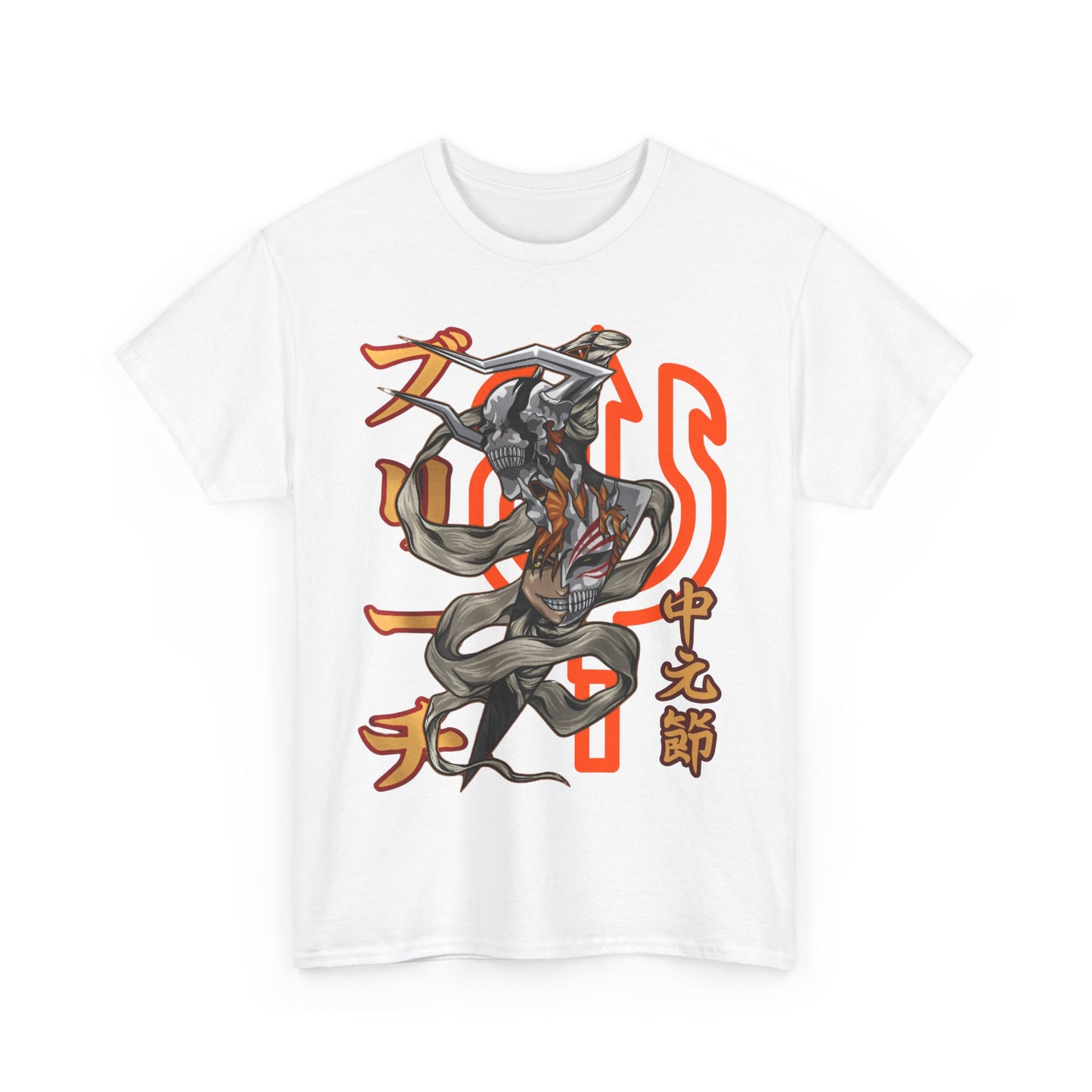Ichigo Kurosaki Bleach T-Shirt – 100% Cotton Anime Tee for Soul Reaper Fans