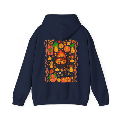 Calcifer Breakfast Back Print Hoodie – 100% Cotton Howl’s Moving Castle Studio Ghibli Hoodie