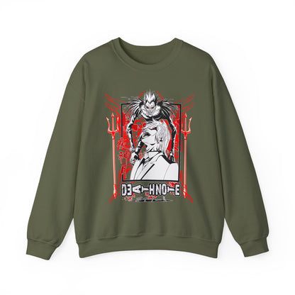 Death Note Anime Sweatshirt – 100% Cotton Pullover Featuring Light, L & Ryuk