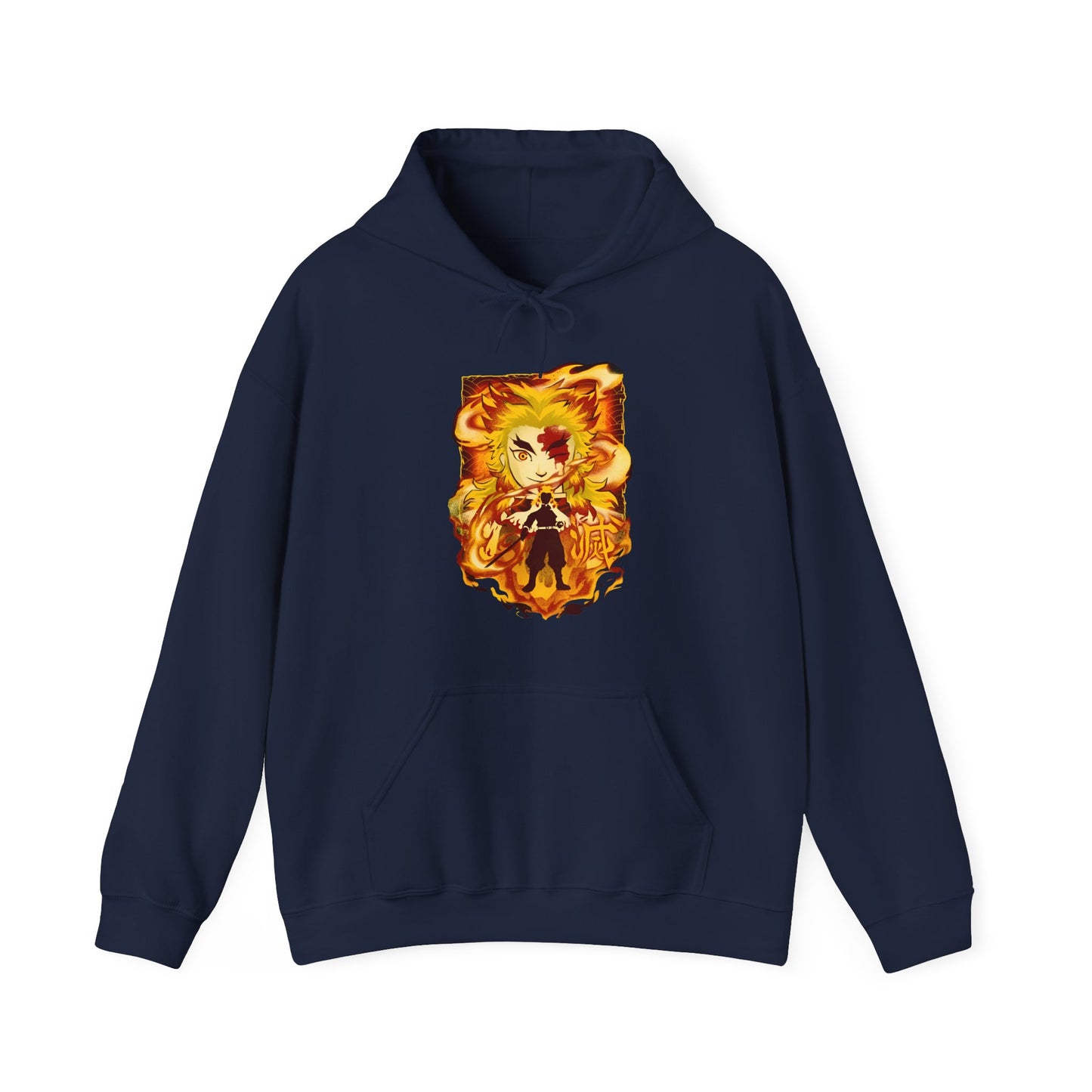 Kyojuro Rengoku Demon Slayer Hoodie – 100% Cotton Anime Hoodie for Flame Hashira Fans