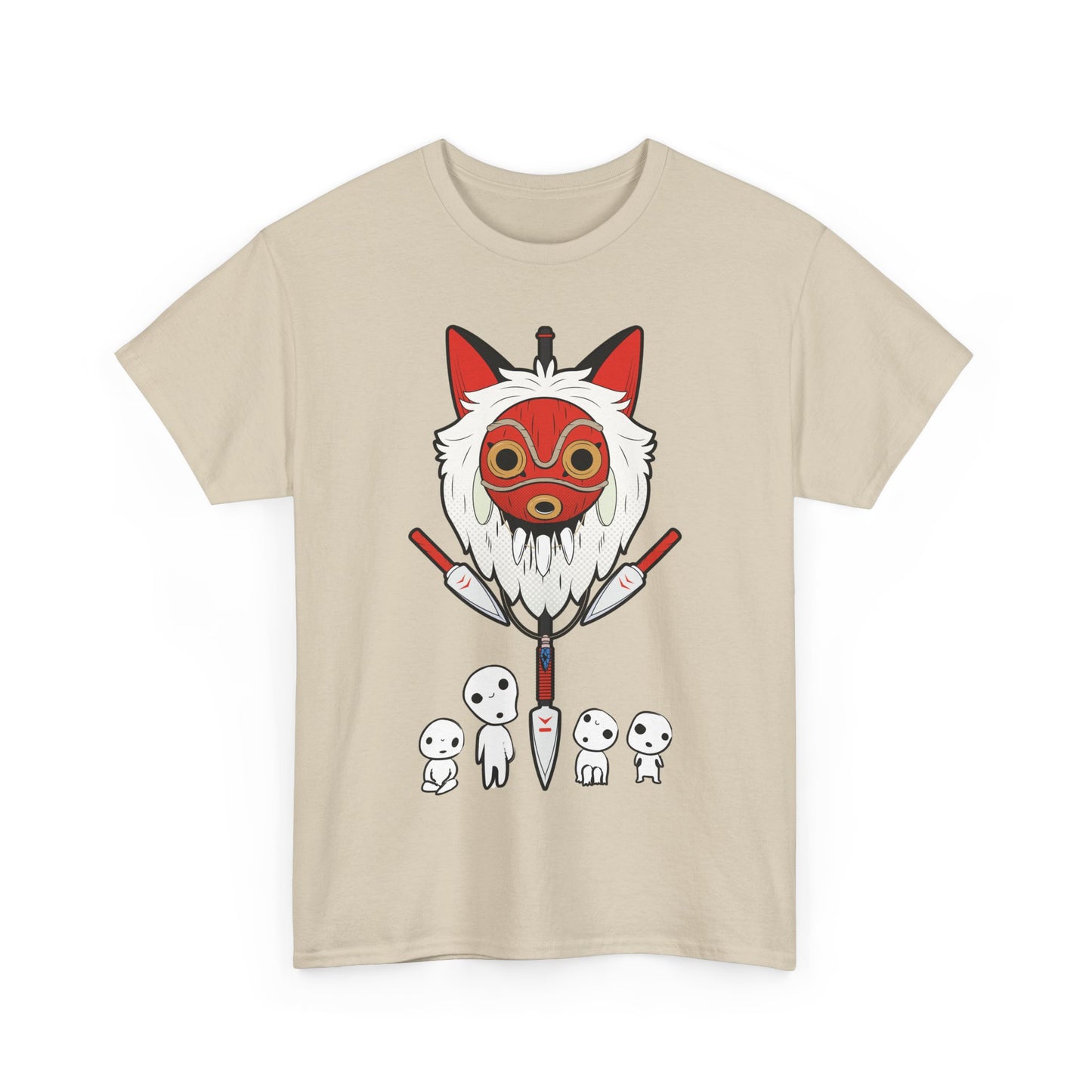 Kodama Princess Mononoke T-Shirt 100% Cotton | Studio Ghibli Anime Tee