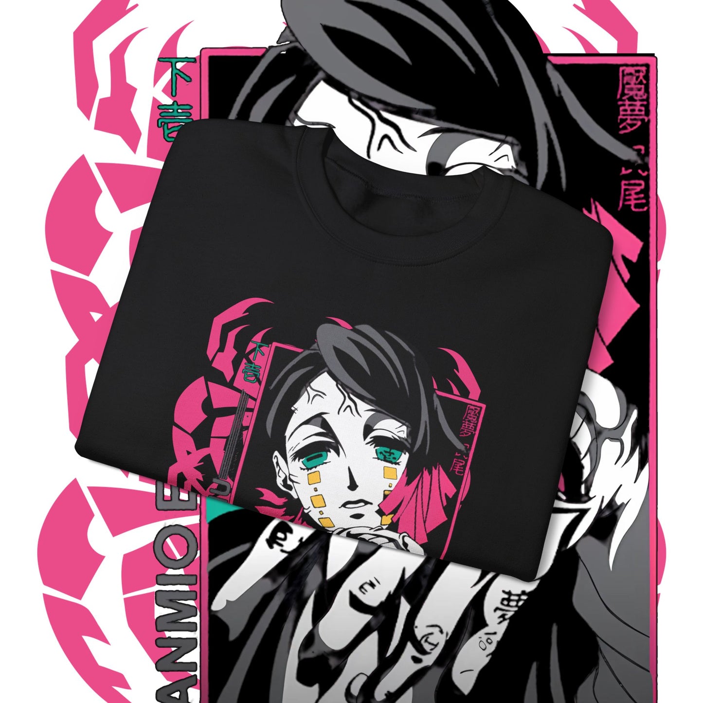 Enmu Demon Slayer Cotton Sweatshirt | Anime Villain Art Pullover