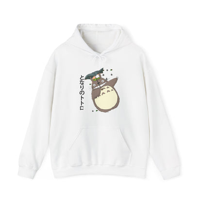 Totoro Funny Face Hoodie – 100% Cotton Cute Studio Ghibli Hoodie for Anime Fans